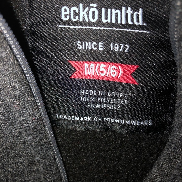 Ecko Kids Gray Full zipper Hoodie Jacket - Picture 5 of 8